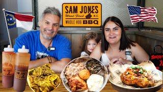 Brits Try Whole Hog BBQ in NORTH CAROLINA  for the first time!