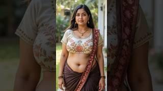 Is This Real or Styled by the Future?  Saree Goals Unlocked
