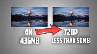 How to convert 4k videos into 720P with optimum quality? (Hindi)