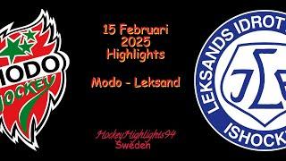 MODO VS LEKSAND | 15 FEBRUARI 2025 | SHL | HIGHLIGHTS