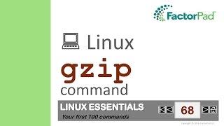 Linux gzip command summary with examples