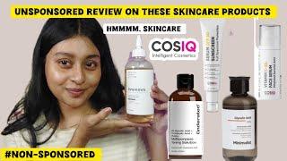 Review: Cosiq vitamin c-23% Serum|| Cosiq serum sunscreen|| Hmmmm. glycolic Acid Toner #unsponsored