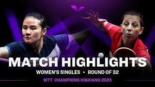 Xiaoxin Yang vs Elizabeta Samara | WS R32 |  WTT Champions Xinxiang 2023