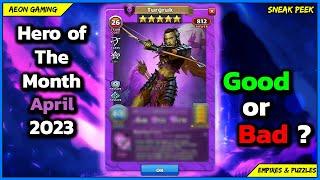 Review & Grading Hero of The Month Turgruk - Empires & Puzzles |Sneak Peek|