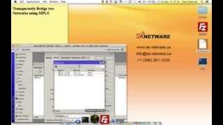 Transparently Bridge two Networks using MPLS