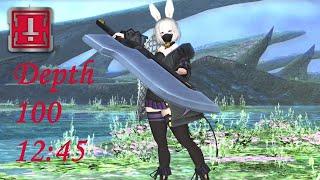 【PSO2 Global】Final Battle: Space-Time Interstice Depth 100 Hu/Et 12:45 (Solo Sodam)