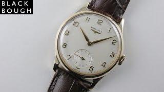 Longines gold vintage wristwatch, hallmarked 1964