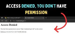 How to Fix "Access Denied, You don’t have permission to access on this server" Error on Windows 11