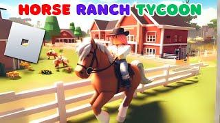 Roblox Horse Ranch Tycoon  Gameplay ! Update and Codes