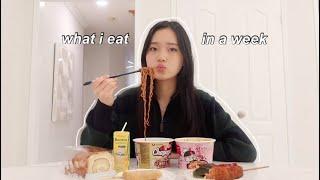 what i eat in a week (korean food + finals week)