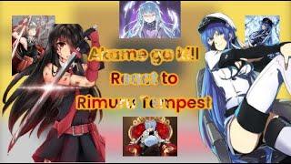 Akame ga kill react to Rimuru Tempest |Gacha reaction] |AU|