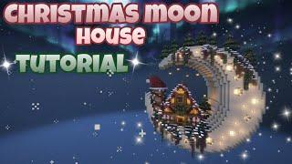 Minecraft | How to build a Christmas Moon House build tutorial