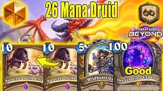 26 Mana Druid 7.0 Deck Is So Powerful To Play All Day Long At The Great Dark Beyond | Hearthstone