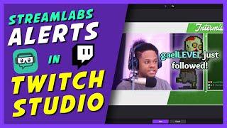 TWITCH STUDIO Tutorial: How to add Streamlabs Alerts