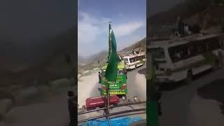 buses race on dangerous road Malik Travel coaches 9765 7705 0412