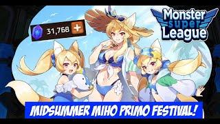 Midsummer Miho Primo Festival! | Monster Super League