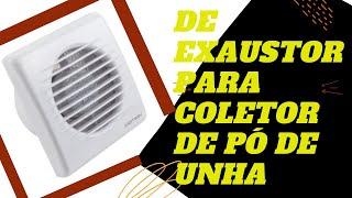 Aprenda a adaptar coletor de pó de unha na sua bancada usando exaustor  #coletordepodeunha