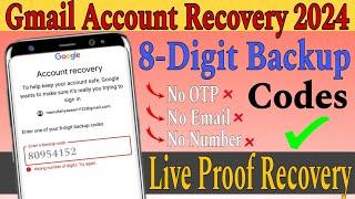 Enter One of Your 8-Digit Backup Codes Gmail || Gmail Enter Code Problem || Gmail Recovery 2024