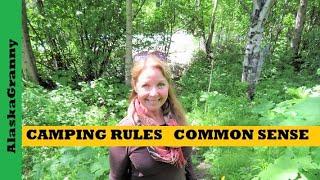 Camping Rules Common Sense For Campers