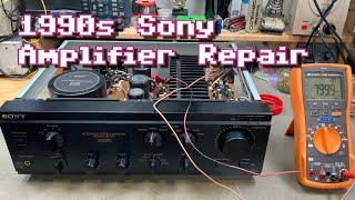 Sony TA-F550ES 1990s Hifi Amplifier Repair