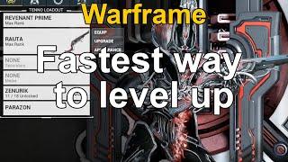 The fastest way to level up Warframes & Weapons