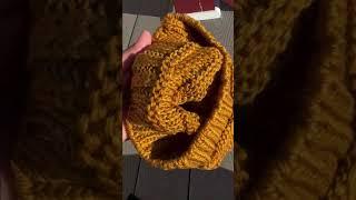 LiLax Oversized Beanie Winter Hat - Mustard