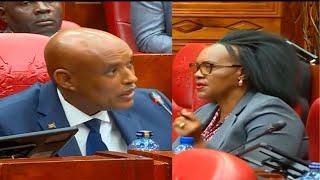 "USINIRUSHIE MDOMO!" DCI AMIN CLASHES WITH  MP ROSA BUYU DURING GRILLING