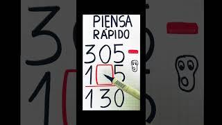 Piensa Rápido #algebra #algebra1 #maths #algebraticos #highschoolmath #clases