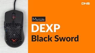 Распаковка мыши DEXP Black Sword / Unboxing DEXP Black Sword