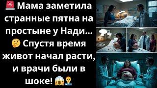 Мама заметила странные пятна на простыне у Нади. Спустя время живот начал расти, и врачи были в шоке