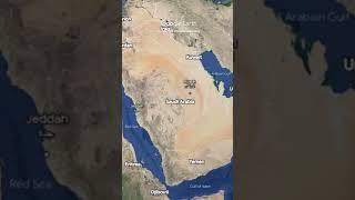 "Saudi Arabia  Soar: Google Earth Zoom Across 13,137km! #ExploreSaudiArabia"