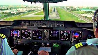 MD-11 COCKPIT VIEW - Landing MIAMI | Martinair Cargo