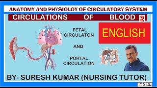 FETAL CIRCULATION AND PORTAL CIRCULATION IN ENGLISH