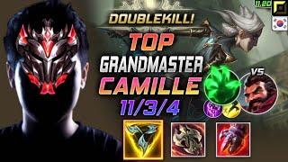 GrandMaster Camille TOP vs Graves - 천상계 탑 카밀 템트리 룬 트포 착취 カミール Камилла 青钢影 卡蜜兒 - KR 11.20