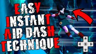 How To Instant Air Dash Without Macro In DBFZ, Guilty Gear, Melty Blood