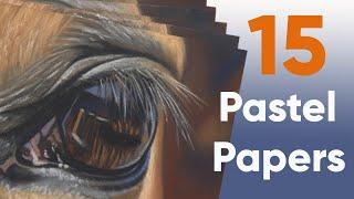 Pastel Paper Comparison - 15 Different Papers!