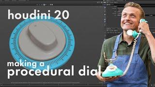 Houdini procedural modeling series- Procedural dial