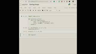 Sorting Arrays || Python Tutorial || Numpy || Data Science || Machine Learning