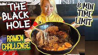 SPICIEST RAMEN IN LAS VEGAS!!! THE BLACK HOLE RAMEN CHALLENGE - 8 MINUTE TIME LIMIT! #RainaisCrazy