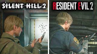 Silent Hill 2 Remake vs Resident Evil 2 Remake - Physics and Details Comparison