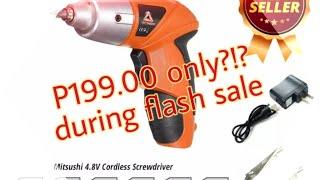 Mitsushi cordless screwdriver|Lazada|DIY tools|Useful easy to use|Power tool wireless|Woodworks