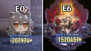 E0 VS E6 Harmony Trailblazer Damage Comparison