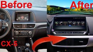 Mazda CX5 CX-5 Raido upgrade 2013-2016 Android stereo replacement Touch screen carplay installation