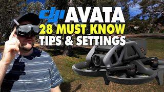 28 MUST KNOW Tips & Settings For DJI Avata - FPV / Cinewhoop Drone Settings | DansTube.TV