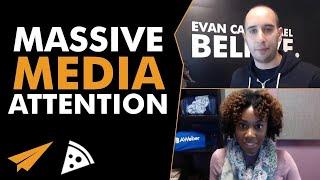 How to get MASSIVE media attention - Evan and @sheluvspr #AWeberChat - Lunch & Earn