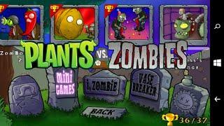 Plants vs. Zombies [Windows Phone]  Mini Games - FULL Walkthrough