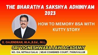 HOW TO MEMORY BSA,2023 WITH KUTTY STORY |BSA,2023