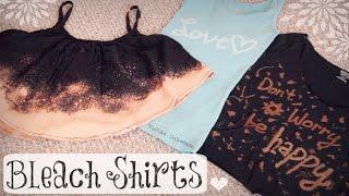 DIY BLEACH SHIRT - Upcycle T-Shirts - How To | SoCraftastic