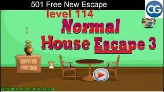 [Walkthrough] 501 Free New Escape Games level 114 - Normal house escape 3 - Complete Game