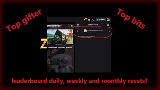 Leaderboard setting twitch top gifted and bits